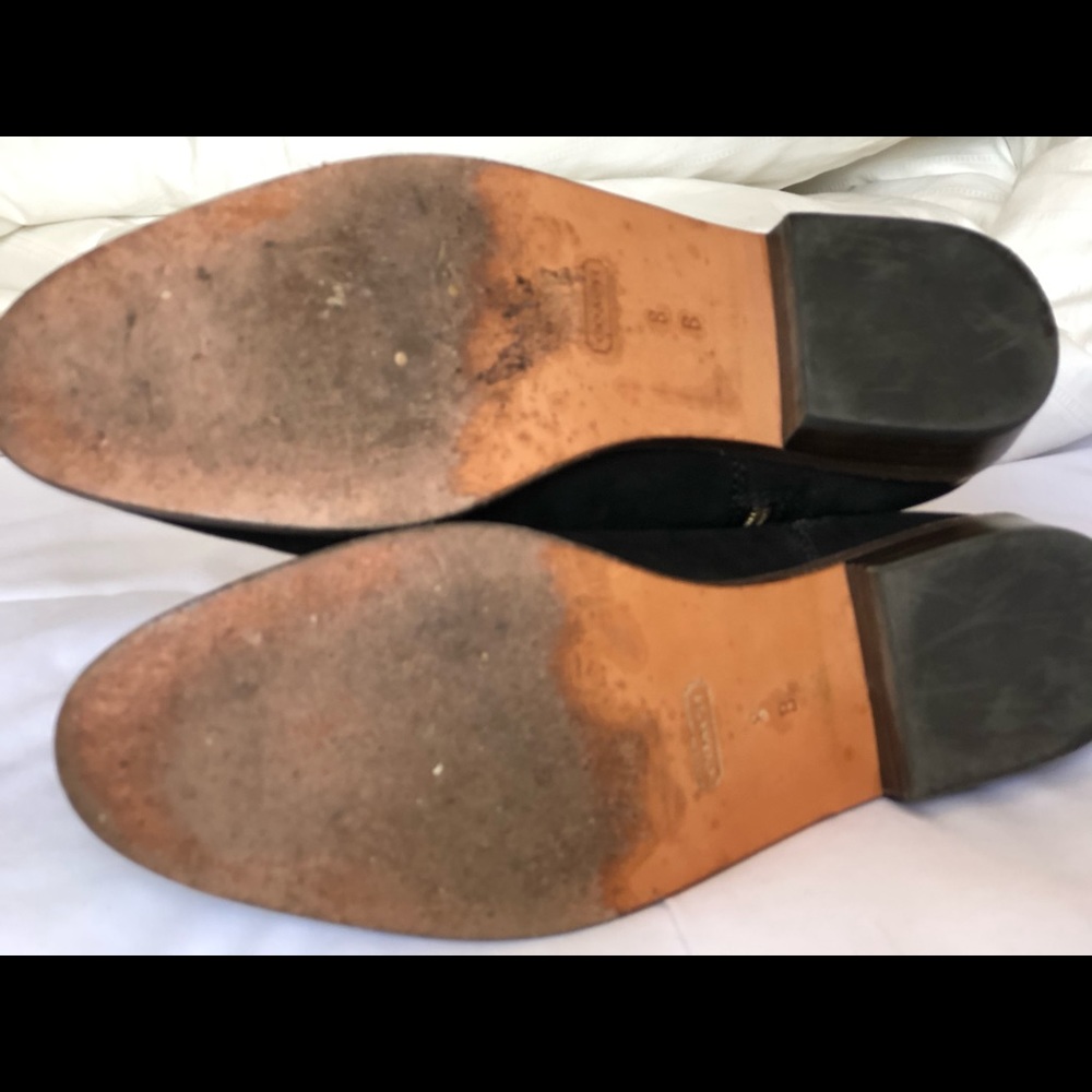 COACH Black suede ankle boots - Picture 6 of 6